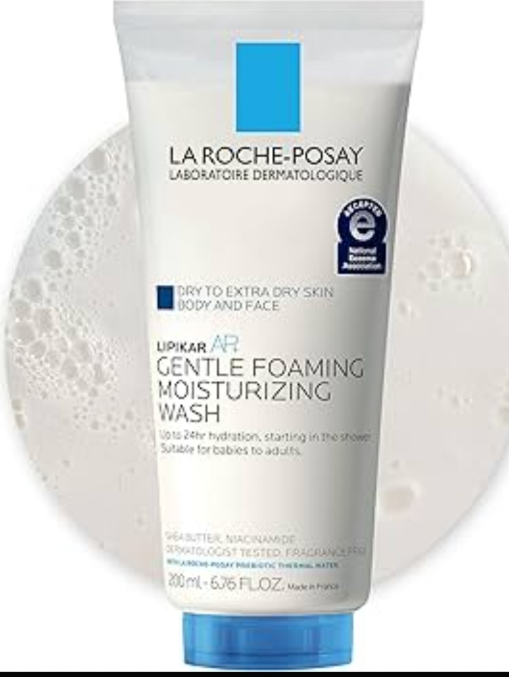 La Roche Posay Lipikar AP+ Gentle Foaming Moisturizing Wash 6.76 oz NEW